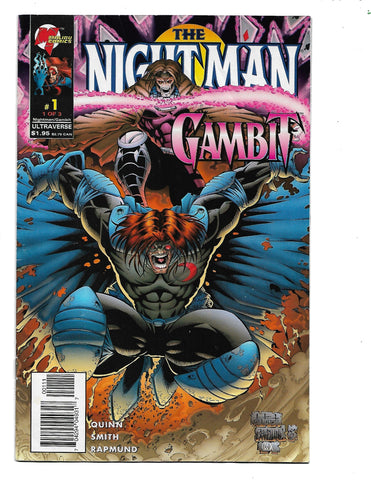 The Night Man Gambit #1 996 Malibu Comics Newstand Edition.