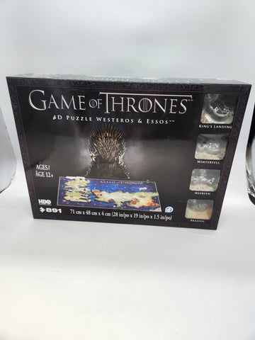 4D CITYSCAPE Game of Thrones Map of Westeros & Essos 891pcs 3D PUZZLE.