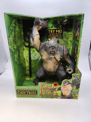 Lord of the Rings The Fellowship of the Ring Electronic Cave Troll Figure 2001.
