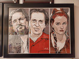 Joshua Budich - Big Lebowski Triptychs The Dude Poster Print LE SIGNED AP MONDO.
