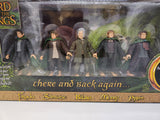 Lord of the Rings There and Back Again Set Merry Pippen Bilbo Frodo Samwise 2003.