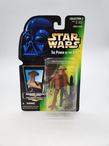 1996 Hasbro Star Wars Power Of The Force 3.75" Momaw Nadon Action Figure.