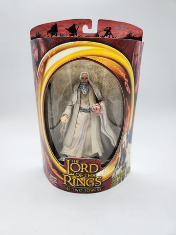 Lord Of The Rings The Two Towers Saruman The White 7” Figure 2002 Toy Biz.