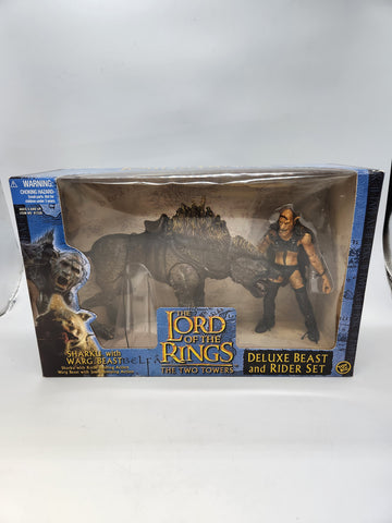 Toy Biz Lord Of The Rings The Two Towers Sharku With Warg Beast Deluxe Set.