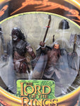 Lord of the Rings Uruk Hai Warrior and Gimli Figure Set Fellowship LOTR Set.