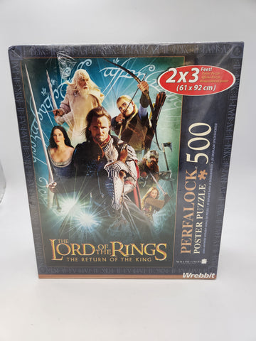 LORD OF THE RINGS Return of the King Aragorn Wrebbit Perfalock 500 Puzzle 2003.