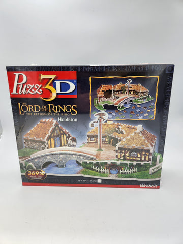 Wrebbit Puzz3D LORD OF THE RINGS Hobbiton Return Of The King SEALED 3D Puzzle.
