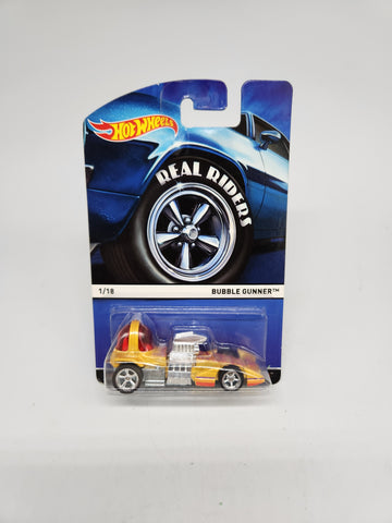 BUBBLE GUNNER 1/18 2015 Hot Wheels Heritage Series REAL RIDERS 1:64 Mattel DMC88