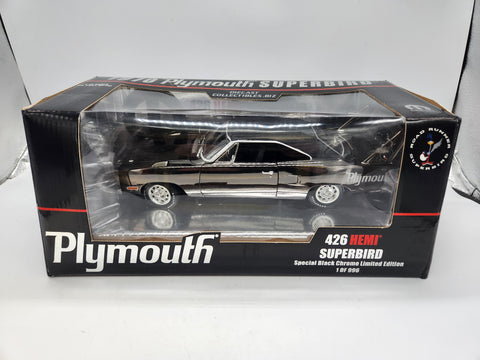 RC2 Plymouth 426 Hemi Superbird 1/18 Black Chrome 1 of 996.