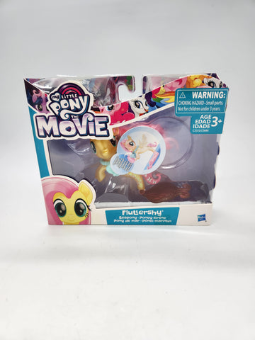 My Little Pony The Movie Fluttershy Seapony Figure Mystery Treasure Locket MLP.