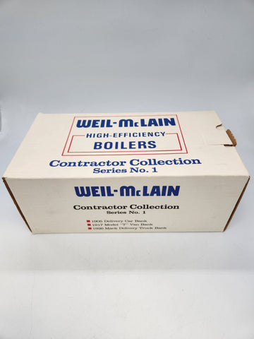 ERTL WEIL-MCLAIN Contractor Collection Series No 1 Diecast 3 Piece Set 1:24.