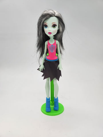 Monster High Doll Frankie Stein Cheerleader 11" Tall Basic Mattel Doll 2015.