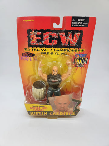 New Justin Credible ECW OSFTM Series 1 Wrestling Figure MOC WWE WWF TNA WWE AEW.