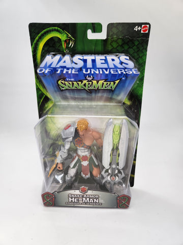 RARE 2003 Masters Of The Universe MOTU 200x Snake Armor He-Man NEW MOC Heman.