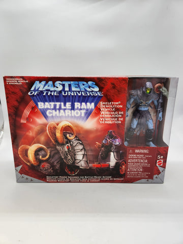 Mattel MOTU 200X Masters of the Universe Battle Ram Chariot with Skeletor.