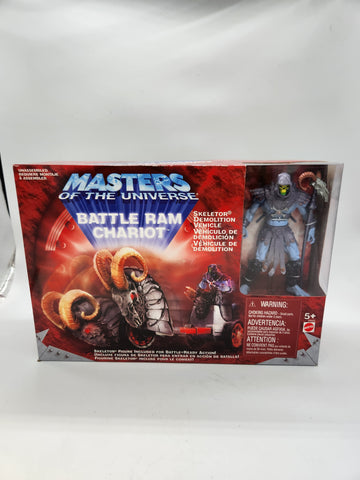 Mattel MOTU 200X Masters of the Universe Battle Ram Chariot with Skeletor.
