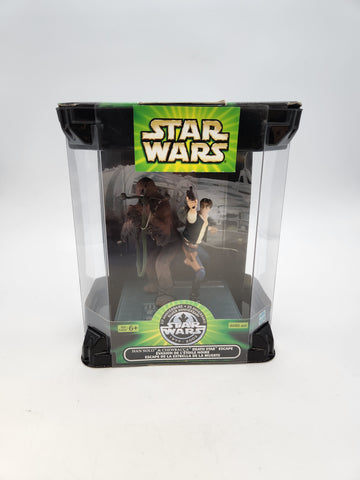 Han Solo Chewbacca STAR WARS Silver Anniversary Death Star Escape.