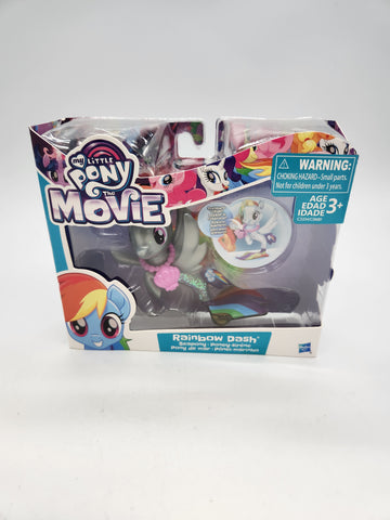 My Little Pony The Movie Rainbow Dash Seapony Figure Mystery Treasure Locket MLP.