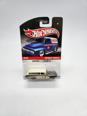 Hot Wheels '59 Chevy Delivery Series #R3742  2009 Tan/Black Real Riders 1:64.