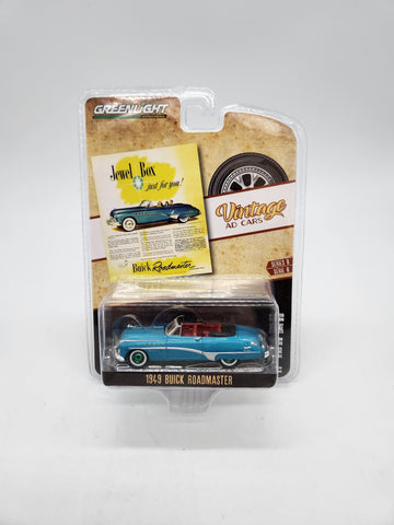 Greenlight Vintage AD Cars Blue 1949 Buick Roadmaster Chase.