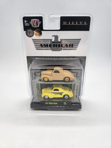 41 WILLYS COUPE CHASE CAR AMERICAR M2 MACHINES AUTO-LIFT R23 2 PACK 2022.