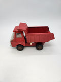 Cragstan 8" Dump Truck Red Dump Bed works unmarked Made in Japan Pressed Steel.