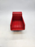 Cragstan 8" Dump Truck Red Dump Bed works unmarked Made in Japan Pressed Steel.