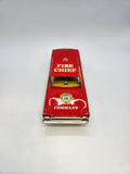 Vtg Tin Litho FRICTION toy Taiyo Japan FIRE CHIEF COMMAND 1960 Ford Sedan car.