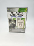 Fallout 3 & Elder Scrolls IV Oblivion Double Pack 2012 XBOX 360.