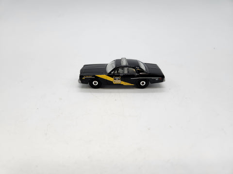Matchbox Dodge Monaco Police Car - Black - 1/64.