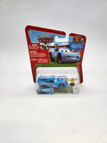 Disney Pixar Cars World of Cars Dinoco Lightning McQueen w/ Piston Cup Chase.
