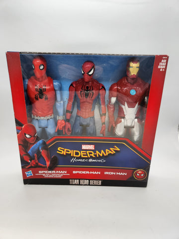 Marvel Spider-Man Homecoming 12" Figures 3-Pack Titan Hero Series.