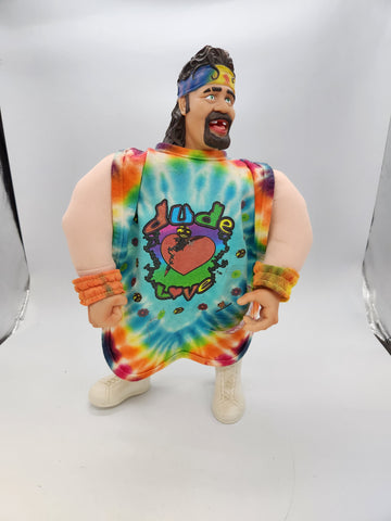 WWF Jakks Dude Love Bone Crunchin Buddy Plush Figure 1998 Wrestling WWE Buddies.