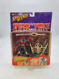 Marvel Spider-Man Transforming Cyber Space Force (1997) Toy Biz Figure w/ Insect.