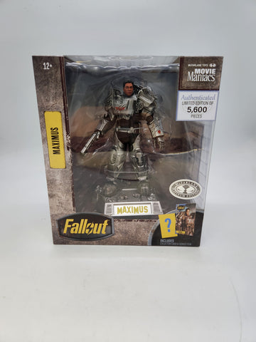 Fallout Movie Maniacs Maximus Power Armor PLATINUM CHASE Posed Figure Mcfarlane.