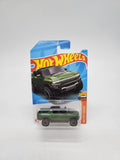 HOT WHEELS GMC Hummer EV HEV Green Pickup HW Hot Trucks Short Card HKK58 2023.