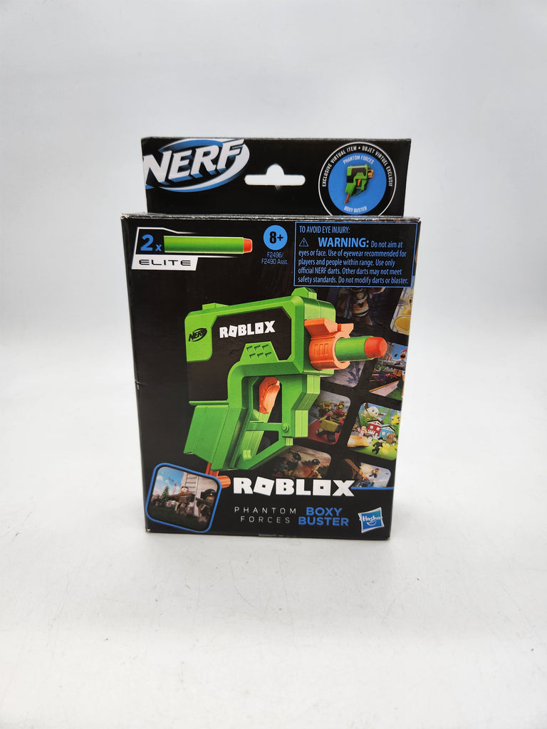 Nerf Roblox Boxy Buster & Virtual Item Code MicroShots Blaster Mini Ne ...