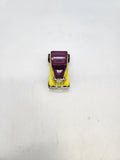 Vintage Matchbox Model A Ford Purple and Yellow Hot Rod 1979.