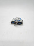 Yonezawa VW Volkswagon Beetle Police Wind Up Works Vintage Tin Litho Japan.