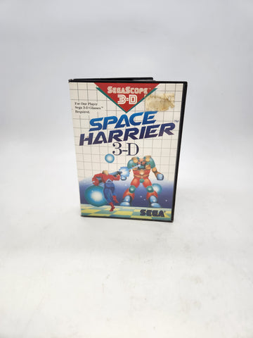 Space Harrier 3-D Sega Master System, 1988 Game and Case.