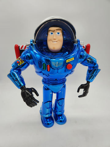 Toy Story Stealth Buzz Lightyear room guard Chrome Blue Thinkway Toys 1998.