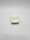 Vintage Fisher Price Little People Green White Two Person Car.