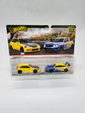 2025 Hot Wheels Premium 2 Pack - Honda Civic Type R & Type R EK9.