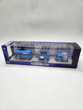 M2 1:64 Volkswagen 1959 Double Cab Truck Adventure Van Diecast Blue Black Set.