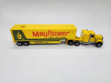 Hot Wheels GMC Truck Steering Rig United Feed & Grain keeper yellow.