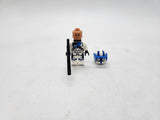 LEGO Star Wars Clone Heavy Trooper with Blue Visor and Double Blaster.