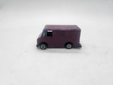 1990 Hot Wheels Color Racers II Letter Getter Maroon Mail Truck.