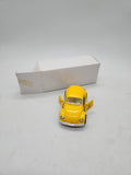 Welly VW Volkswagen Beetle St-Hubert Yellow Pull Back Action Diecast.