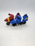 Power Rangers Megaforce Sky Lion Red & Blue Ranger Cycles.