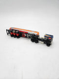 Majorette Tanker Semi Trailer Truck Gulf Orange 1/87.